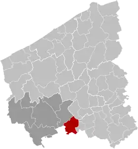 Localisation de Wervik