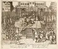 Exécution des comtes d'Egmont et de Hornes devant la Maison du Roi en 1568.