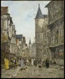Rue Saint-Romain, Rouen.Williamstown, Clark Art Institute.