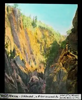 Les gorges représentées en peinture en 1923.