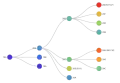 Clades Nextstrain (2019-2020).  Début janvier 2021, les clades alors en usage étaient : 20A, 20B, 20C, 20D, 20E, 20F, 20G, 20H/501Y.V2 et 20I/501Y.V1.