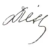 signature de Józef Dietl