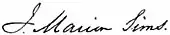 Signature de James Marion Sims