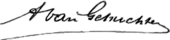 signature d'Arthur van Gehuchten
