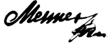 signature de Franz Anton Mesmer