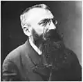 Auguste Rodin portant un pince-nez