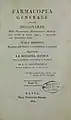 Farmacopea generale, 1814