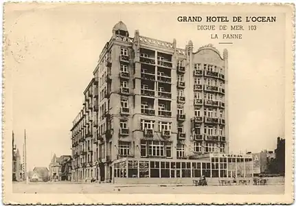 Le Grand Hôtel de l'Océan, hôpital Croix-Rouge (14-18).