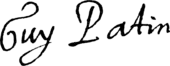 signature de Guy Patin