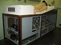 Ancienne version de Harvey, avec les panneaux retirés laissant apparaitre la structure interne.