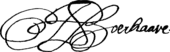 signature de Herman Boerhaave