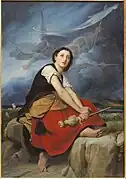 Jeanne d'arc écoutant les voix de Bénouville.