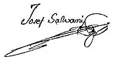 Signature de Josep Salvany i Lleopart