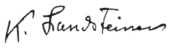 signature de Karl Landsteiner