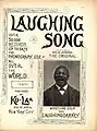 Couverture de la partition pour The Laughing Song de George W Johnson.