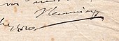signature de Joseph Récamier