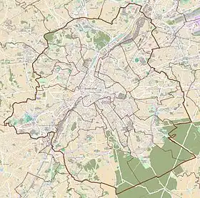 voir sur la carte de Bruxelles