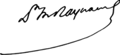 signature de Maurice Raynaud (médecin)