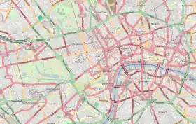 voir sur la carte du centre de Londres