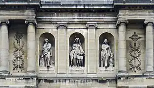 Détail de la façade.