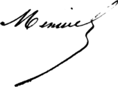 signature de Prosper Menière