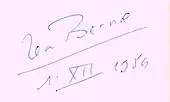 signature de Jean Bernard (médecin)