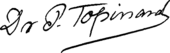 signature de Paul Topinard