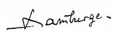 signature de Jean Hamburger