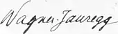 signature de Julius Wagner-Jauregg