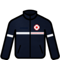 Élément de tenue bleu du pôle secours (uniforme de secouriste wallon).