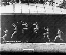 Saut d'un homme, 1886.