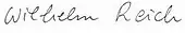 signature de Wilhelm Reich