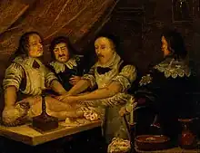 Tableau représentant une dissection par William Harvey