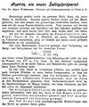 Couverture du premier rapport clinique du Dr Kurt Witthauer sur l'Aspirine (1899)