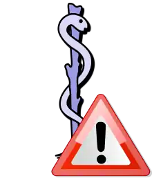 Description de l'image P medicine caution.svg.