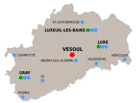Carte de l'organisation