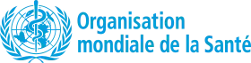 Logo de l'Organisation mondiale de la santé (ce dernier mot étant typographié avec un S majuscule).